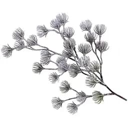 Ветка для декора 49 см Искусственные материалы для декора и флористики кедр Зеленый