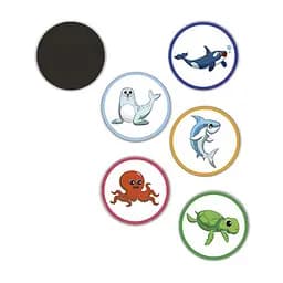Наліпки для привчання дитини до горщика "Морські тварини" Mega Zayka MGZ-0732, 5 шт