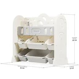 Стелаж Mealux Slotto Grey (KD-E121 Grey) - мініатюра 2