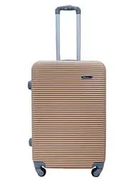 Валіза середня M ABS-пластик Milano bag 004 66×44×28,5см 75л Шампань