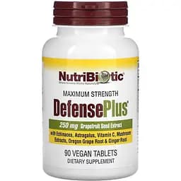 Экстракт семян грейпфрута NutriBiotic DefensePlus Maximum Strength 90 таблеток