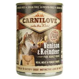 Беззерновой влажный корм для собак Carnilove Adult Venison & Reindeer с олениной 400 г