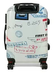 Валіза Малий (S) Полікарбонат під Ручну поклажу Worldline Airtex 809 Stamp 44 л 54x35x23 см Різнобарвний - мініатюра 4