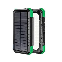 Зовнішній акумулятор на сонячній панелі 20000mAh PN-W12Pro Solar Power bank - мініатюра 2