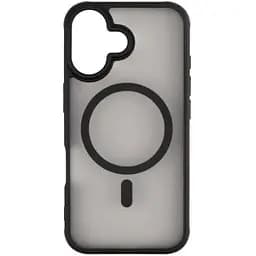 Прозрачный чехол Monblan Magnetic Crystal Case with MagSafe Black для iPhone 16