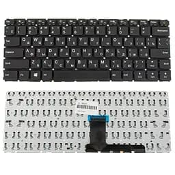 Клавіатура для ноутбука LENOVO (IdeaPad 110-14IBR) rus, black, без фрейму