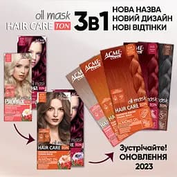 Тонуюча маска для волосся Acme Color Hair Care Ton oil mask, відтінок 040, чорна кава, 30 мл - мініатюра 7