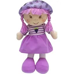 Лялька м'яка Devilon 36 см фіолетова сукня (860876)