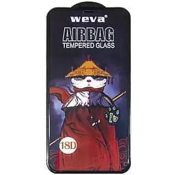 Захисне 2.5D скло Weva AirBag (тех.пак) для Apple iPhone 11 Pro / X / XS (5.8) Чорний