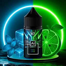 Набор компонентов для самозамеса солевой заправки WES AI 30 мл Cool Lime Охлажденный лайм, 0-65 мг (18140)