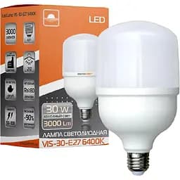 Светодиодная лампа высокомощная Євросвітло 30 Вт 6400К (VIS-30-E27) 
