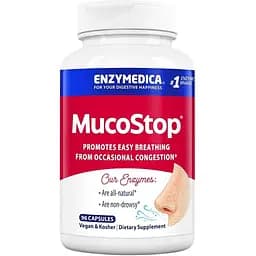 Натуральная добавка Enzymedica MucoStop 96 капсул