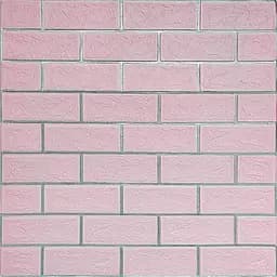 Панель стеновая 700х700х5мм Розовый кирпич с серебром SW-00001501