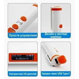 Дозиметр радіації портативний на акумуляторі у вигляді маркера Nectronix HFS-P3 (100900) - мініатюра 6
