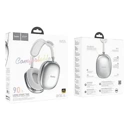 Навушники Bluetooth Hoco W55 Pleasing BT headphones White Silver - мініатюра 2