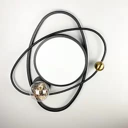 Люстра-орбіта з led гірляндою в плафоні | Line F | Арт. MJ47-500 BK