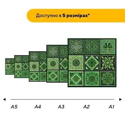 Дерев'яний фігурний пазл Плитка Чарівна, А3, Картонна коробка 200 елементів - мініатюра 2
