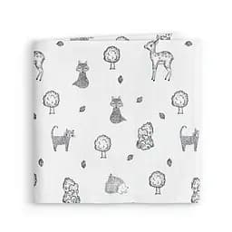 Пелюшки муслінові Cosas Wild Animals 110x150 см, білі - мініатюра 2