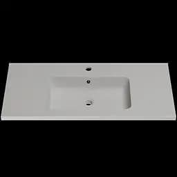 Раковина матова врізна Amidicon Rodeo 100 1000x450 з литого каменю RODEO_100_MAT, Білий матовий