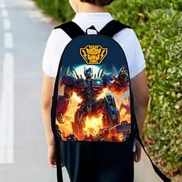 Рюкзак детский Трансформеры «Transformers» 34х27см, городской ранец для мальчика с принтом (00566)