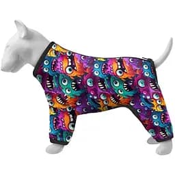 Вітровка для собак Waudog Clothes Зубасті монстри L55