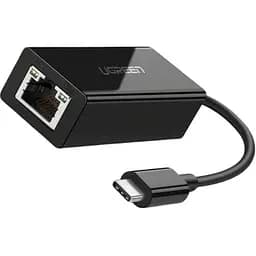 Сетевая карта Ugreen 30287 Usb 2.0 Type C 10 / 100Mbps Ethernet Adapter 110mm (черный) (30287)