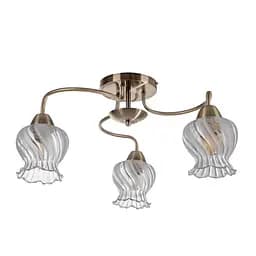 Люстра Brille класична стельова в спальню E27 60W BZ (LK-561C/3)