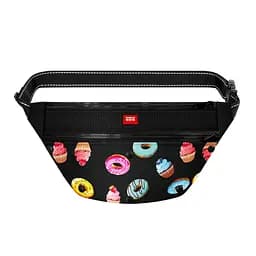 Поясна сумка-бананка для корму та аксесуарів Waudog Textile Пончики, 33х17х10 см (5696)