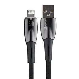 Кабель Baseus Glimmer Series Fast Charging Data Cable USB to Lightning 2.4A 1m Black