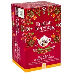 Чай черный English Tea Shop имбирь-персик органический 20х2 г