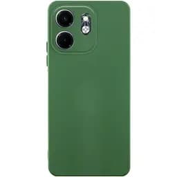Чохол TPU Getman Liquid Silk Full Camera для Infinix Smart 9 4G / Hot 50i Зелений / Dark green