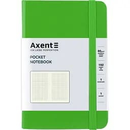 Книга записна Axent Partner A6- в клітинку 96 аркушів салатова (8301-04-A)