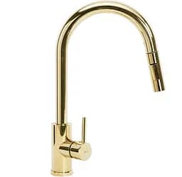 Змішувач для кухні з витяжним виливом Rea Fresh gold (REA-B0669) золотий - глянцевий - мініатюра 6