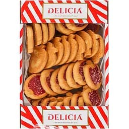 Печиво здобне Delicia Райські яблучка зі смаком вишні 400 г