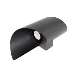 Підсвітка Brille фасадна з вигином LED 6W WW IP54 BK (AL-617) - мініатюра 2