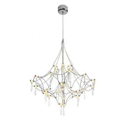 Люстра стельова LED Levistella 918L981 (600) CH, 25W, діаметр 600мм, три режими світла, метал, сучасний стиль - мініатюра 2