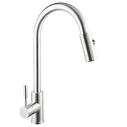 Змішувач для кухні з висувним виливом Mixxus SUS 014-A SS0022 Нержавіюча сталь