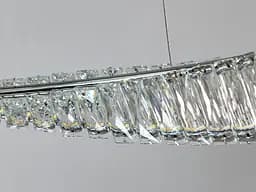 Люстра стельова LED Diasha 548/600CH Crystal 72W, хром, сучасний стиль, висота 115 см, діаметр 60 см - мініатюра 4