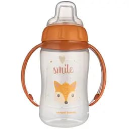 Кружка тренувальна Canpol babies Cute Animal з силіконовим носиком 320 мл помаранчева (56/512_ora)