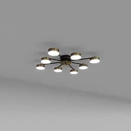 Стельовий світильник SV0058-8 BK+GD 3000К