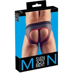 Мужские трусы Svenjoyment Underwear Jock XL (черный с красным)