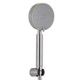 Змішувач для ванни Lidz Luna 005 (з душовим гарнітуром) (k35) LDLUN005NKS46093 Nickel Нержавіюча сталь - мініатюра 3