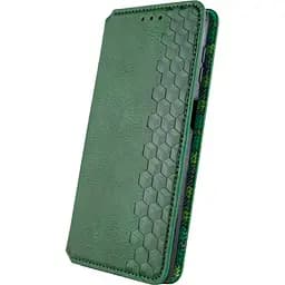 Чохол-книжка GETMAN Cubic Cover Case для Redmi 13C / Poco C65 Green [100965] - мініатюра 2