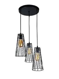 Люстри в стилі лофт Levistella 756PR107F-3 BK (300)