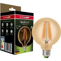Светодиодная лампа Eurolamp LED Deco, G95, 12W, E27, 2700K (LED-G95-12273(Amber))