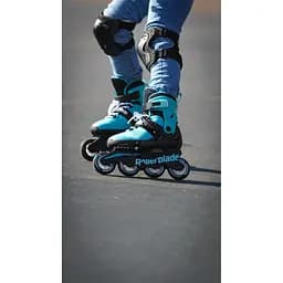 Ролики Rollerblade Microblade 2024 36,5-40 Чорний-Бірюзовий - мініатюра 7