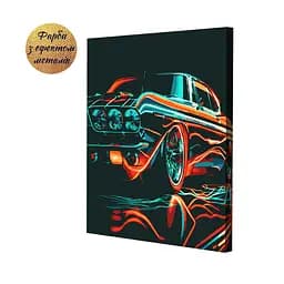 Набор картин по номерам с краской металлик Riviera Blanca Яркие силуэты (ITR-109) 2 шт в наборе