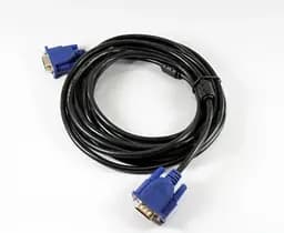 Кабель Gresso Vga 2 м модель V4002 male to male тато-тато 2 ферити чорно-блакитний пакет - мініатюра 2