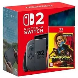 Игровая консоль Nintendo Switch 2 Black + Игра Cyberpunk 2077 Ultimate Edition (украинские субтитры)