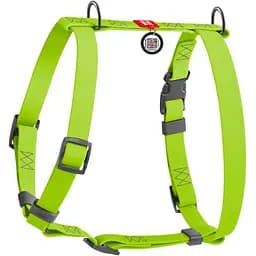 Шлея для собак Waudog Waterproof анатомічна Н-подібна з QR паспортом L 50-85 см салатова